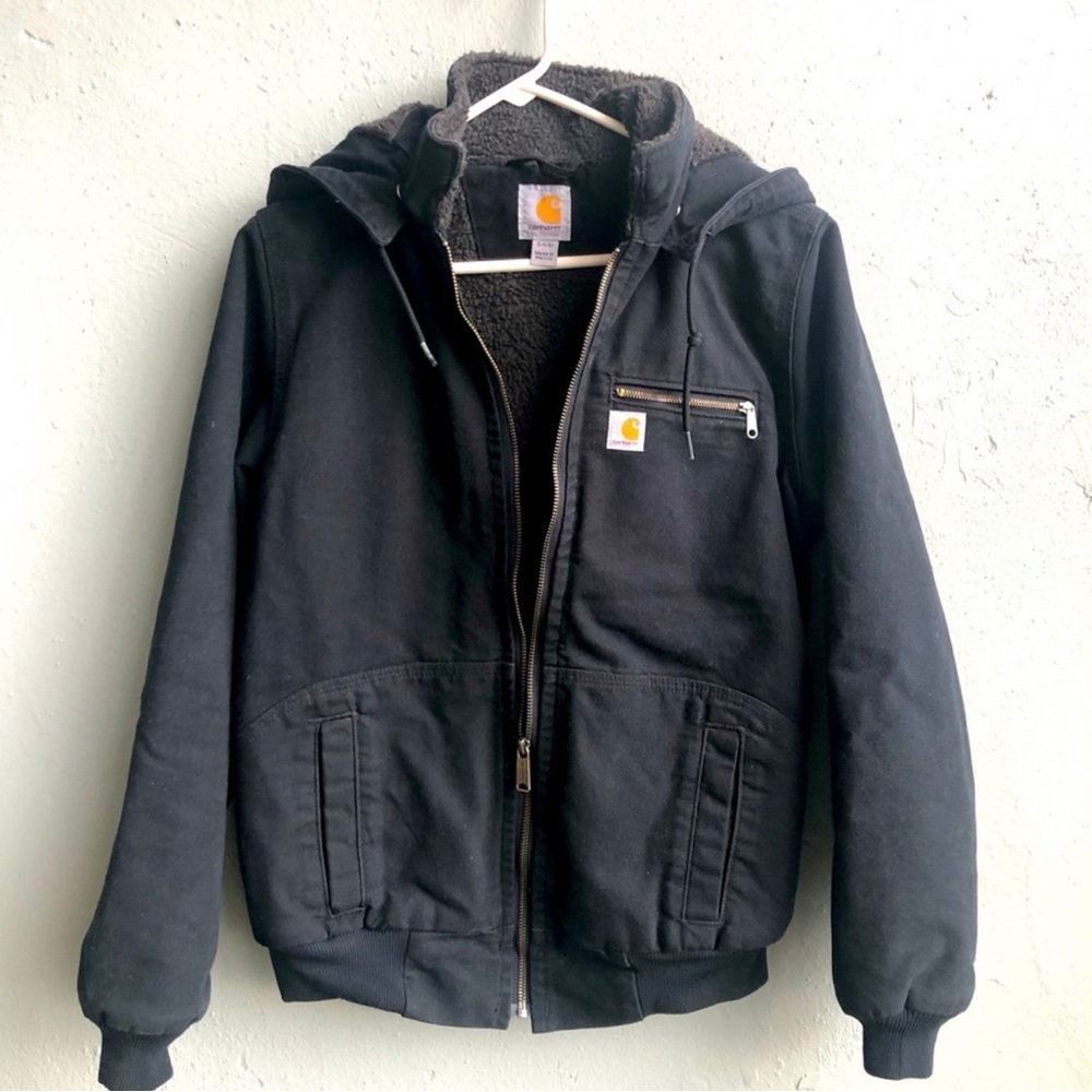Carhartt Black Wildwood Jacket Size Small 4-6